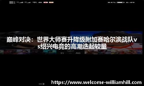 巅峰对决：世界大师赛升降级附加赛哈尔滨战队vs绍兴电竞的高潮迭起较量